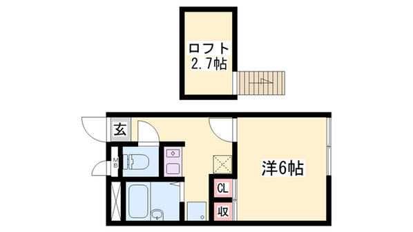 レオパレスエスぺランサ志染の物件間取画像